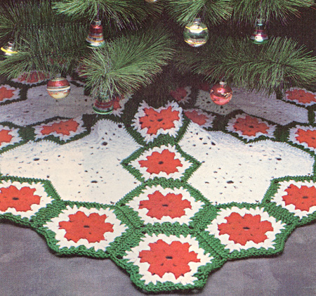 Easy to Crochet Christmas Tree Skirt Pattern - An Easy to Crochet